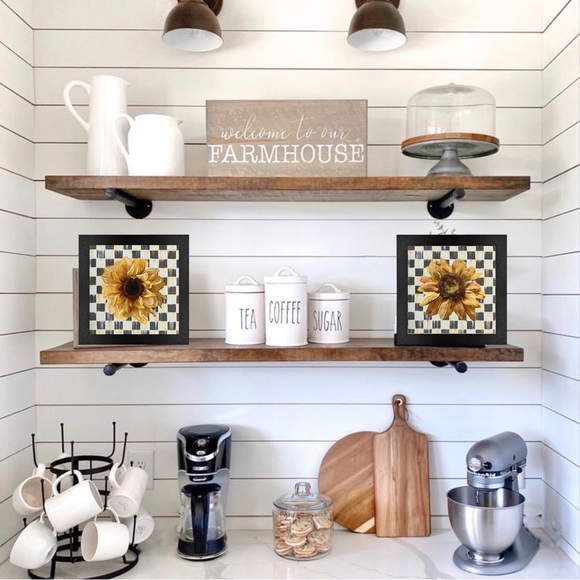 MacKenzie-Childs Other - Sunflower Oil Painting Prints 🌻 Set of 2 🌻🖤🤍🖤🤍